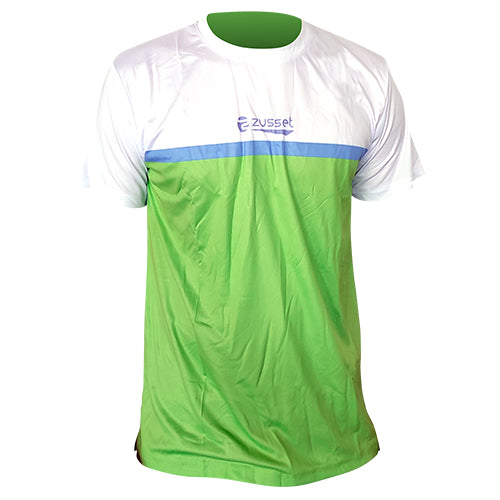 T-Shirt Dry Fit Blanco/Verde TALLA S