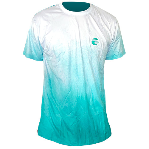 T-Shirt Dry Fit Blanco/Celeste TALLA S