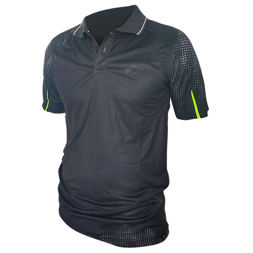 Polo Dri Fit Caballero Negra/Puntos TALLA M