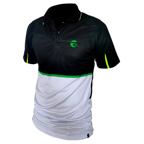 Polo Dri Fit Caballero Negro/Blanco TALLA S