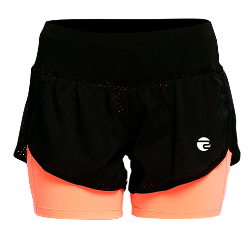 Short Dama Negro/Naranja TALLA M