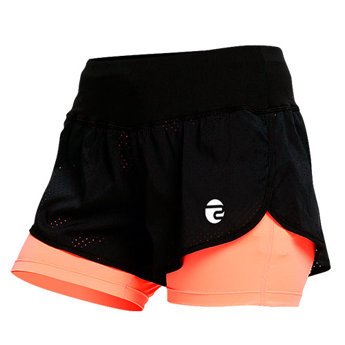 Short Dama Negro/Naranja TALLA M